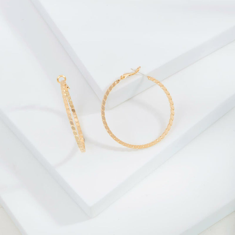 Dira Textured Hoops