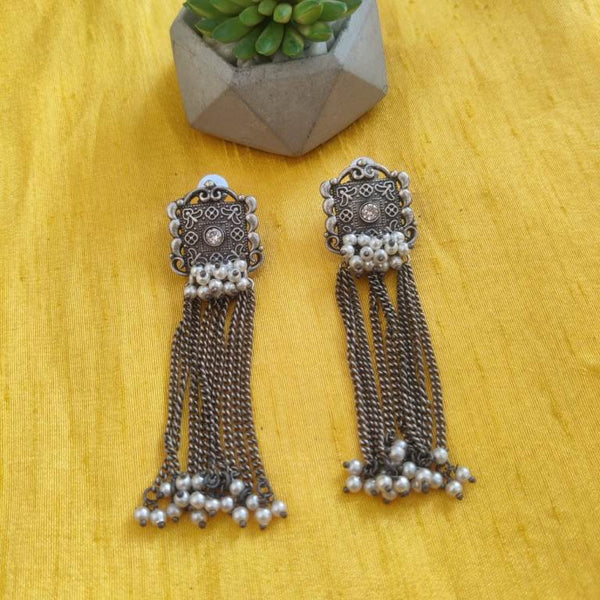 German Silver Tassel Earrings